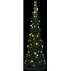 Kalėdų eglutė with LED String Lights Žalia 150 x 150 cm PVC