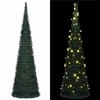 Kalėdų eglutė with LED String Lights Žalia 150 x 150 cm PVC