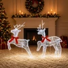 Kalėdų elnias 2 vnt. 40 LED Šalta balta 43 x 19 x 65 cm