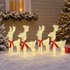 Kalėdų elnias 4 vnt. 160 LED Šilta balta 33 x 12 x 55 cm
