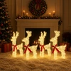 Kalėdų elnias 4 vnt. 160 LED Šilta balta 33 x 12 x 55 cm