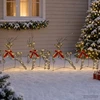 Kalėdų elnias 4 vnt. 80 LED Šilta balta 43 x 19 x 65 cm