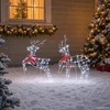 Kalėdų elnias 6 vnt. 270 LED Šalta balta