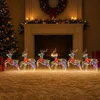 Kalėdų elnias 6 vnt. 80 LED Įvairių spalvų 43 x 19 x 65 cm