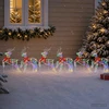 Kalėdų elnias 6 vnt. 80 LED Įvairių spalvų 43 x 19 x 65 cm