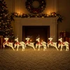Kalėdų elnias 6 vnt. 80 LED Šilta balta 43 x 19 x 65 cm