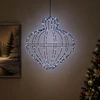 Kalėdų finialo šviesa 192 LED Šalta balta Skersmuo 40 x 40 cm