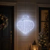 Kalėdų finialo šviesa 192 LED Šalta balta Skersmuo 40 x 40 cm