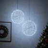 Kalėdų finialo šviesa 2 vnt. 1500 LED Šalta balta Ø 50 x 52 cm