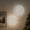 Kalėdų finialo šviesa 2 vnt. 1900 LED Šalta balta Ø 60 x 63 cm