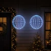 Kalėdų finialo šviesa 2 vnt. 192 LED Mėlyna Skersmuo 30 x 32 cm