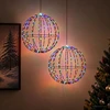 Kalėdų finialo šviesa 2 vnt. 320 LED Įvairių spalvų