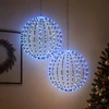 Kalėdų finialo šviesa 2 vnt. 384 LED Mėlyna Skersmuo 60 x 63 cm