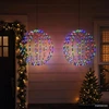 Kalėdų finialo šviesa 2 vnt. 384 LED RGB Skersmuo 60 x 63 cm