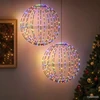 Kalėdų finialo šviesa 2 vnt. 384 LED RGB Skersmuo 60 x 63 cm