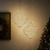 Kalėdų finialo šviesa 2 vnt. 384 LED Šalta balta