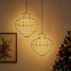 Kalėdų finialo šviesa 2 vnt. 384 LED Šilta balta