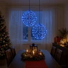 Kalėdų finialo šviesa 2 vnt. 400 LED Mėlyna Ø 20 x 22 cm