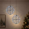 Kalėdų finialo šviesa 2 vnt. 400 LED Šalta balta Ø 20 x 22 cm
