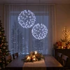 Kalėdų finialo šviesa 2 vnt. 400 LED Šalta balta Ø 20 x 22 cm