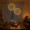 Kalėdų finialo šviesa 2 vnt. 400 LED Šilta balta