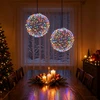 Kalėdų finialo šviesa 2 vnt. 600 LED Įvairių spalvų