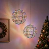 Kalėdų finialo šviesa 2 vnt. 600 LED Įvairių spalvų