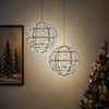 Kalėdų finialo šviesa 2 vnt. 600 LED Šalta balta Ø 30 x 32 cm
