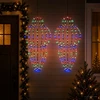 Kalėdų finialo šviesa 2 vnt. 640 LED Įvairių spalvų