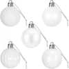 Kalėdų kamuoliukų rinkinys 100 vnt. Balta 4 cm Polystirenas