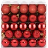 Kalėdų kamuoliukų rinkinys 100 vnt. Raudona 4 cm Polystirenas