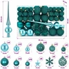 Kalėdų kamuoliukų rinkinys 111 vnt. Žalia 6 cm Polystirenas