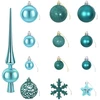 Kalėdų kamuoliukų rinkinys 111 vnt. Žalia 6 cm Polystirenas