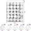 Kalėdų kamuoliukų rinkinys 150 vnt. Balta 3 cm Polystirenas