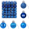 Kalėdų kamuoliukų rinkinys 150 vnt. Mėlyna 3 cm Polystirenas