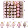 Kalėdų kamuoliukų rinkinys 150 vnt. Rožinė 3 cm Polystirenas
