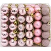 Kalėdų kamuoliukų rinkinys 150 vnt. Rožinė 3 cm Polystirenas
