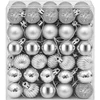 Kalėdų kamuoliukų rinkinys 150 vnt. Sidabrinė 3 cm Polystirenas