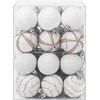 Kalėdų kamuoliukų rinkinys 36 vnt. Balta 6 cm Polystirenas