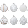 Kalėdų kamuoliukų rinkinys 36 vnt. Balta 6 cm Polystirenas