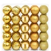 Kalėdų kamuoliukų rinkinys 50 vnt. Auksinė 8 cm Polystirenas