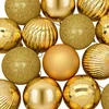 Kalėdų kamuoliukų rinkinys 50 vnt. Auksinė 8 cm Polystirenas