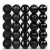 Kalėdų kamuoliukų rinkinys 50 vnt. Juoda 8 cm Polystirenas