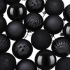 Kalėdų kamuoliukų rinkinys 50 vnt. Juoda 8 cm Polystirenas