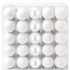 Kalėdų kamuoliukų rinkinys 75 vnt. Balta 6 cm Polystirenas