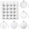 Kalėdų kamuoliukų rinkinys 75 vnt. Balta 6 cm Polystirenas