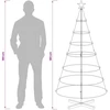 Kalėdų Kūgio Medis KUOPIO 180 cm Plienas Auksinė