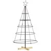Kalėdų Kūgio Medis s stovu Juoda 126 cm Plienas