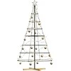 Kalėdų Kūgio Medis s stovu Juoda 180,5 cm Plienas