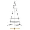 Kalėdų Kūgio Medis s stovu Juoda 180,5 cm Plienas